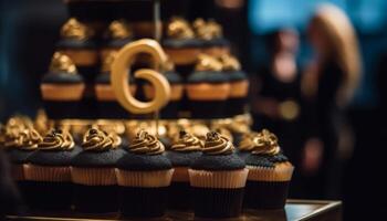 A decadent collection of baked goods for a celebration event generated by AI photo