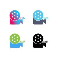 Unique Video Reel Vector Icon