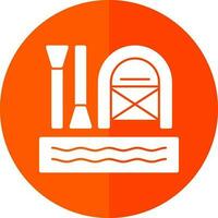 Rafting Vector Icon Design