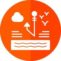 diseño de icono de vector de anzuelo de pesca