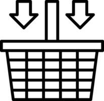 Shopping basket Vector Icon Design