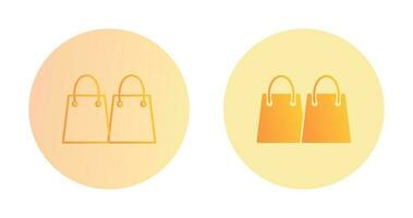 Unique Shopping Bags Vector Icon