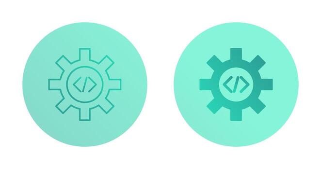 Unique Code Optimization Vector Icon