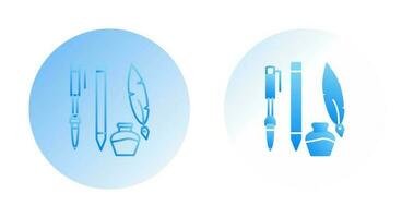 Unique Writing Equipment Vector Icon