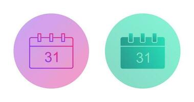 Unique Calendar Vector Icon