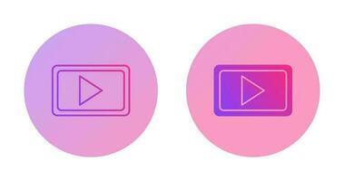 Unique Video Communication Vector Icon