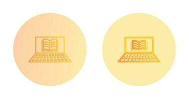 Unique Online Books Vector Icon