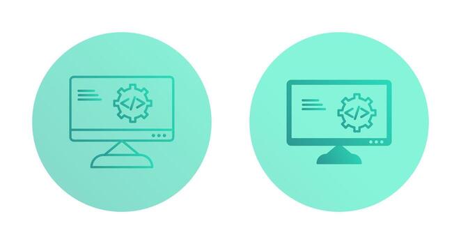 icono de vector de optimización de código único