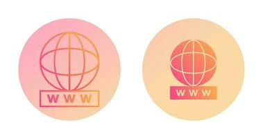 Unique World Wide Web Vector Icon