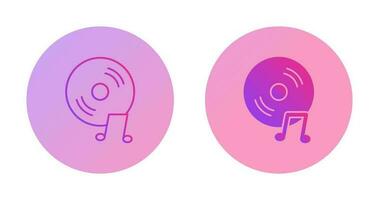Unique Music CD Vector Icon