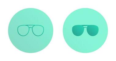 icono de vector de gafas únicas