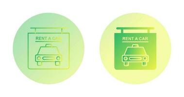 Rent a Car Vector Icon