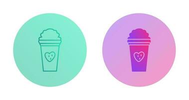 Unique Strawberry Milkshake Vector Icon