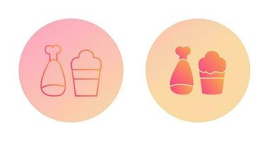 Food and Beer Vector Icon