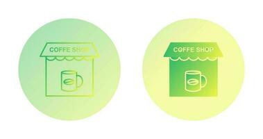 icono de vector de cafetería