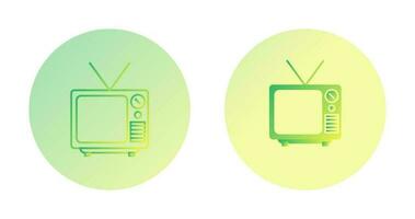 icono de vector de transmisión de televisión