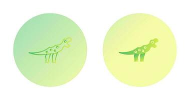 icono de vector de dinosaurio