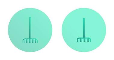 Fork picking Leaves Vector Icon