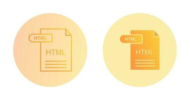 icono de vector html