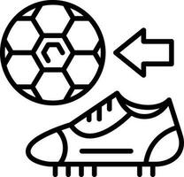 diseño de icono de vector de botas de fútbol