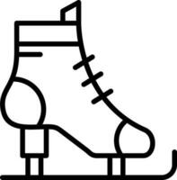 Ice skates Vector Icon Design