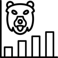 Bear market Vector Icon Design