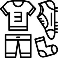 fútbol americano uniforme vector icono diseño
