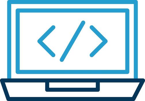 Coding Vector Icon Design