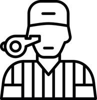 Referee Vector Icon Design