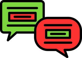 Conversation Vector Icon Design