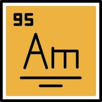 Americium Vector Icon Design