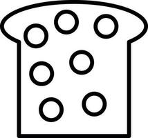 diseño de icono de vector de tostadas