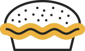 Pie Vector Icon Design