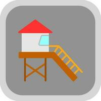 Lifeguard tower Vector Icon Design