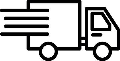 Delivery truck Vector Icon Design