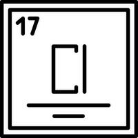 cloro vector icono diseño