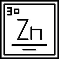 zinc vector icono diseño