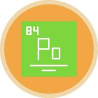 Polonium Vector Icon Design