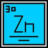 zinc vector icono diseño