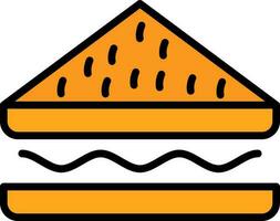 diseño de icono de vector de sándwich