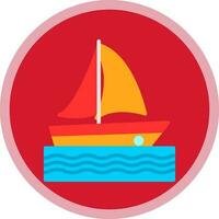 Catamaran Vector Icon Design