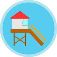 Lifeguard tower Vector Icon Design