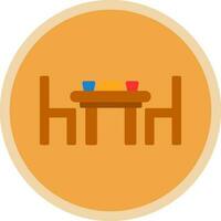 Dining table Vector Icon Design