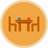 Dining table Vector Icon Design