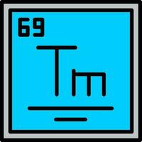 Thulium Vector Icon Design