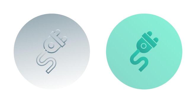 icono de vector de enchufe