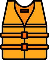 Life jacket Vector Icon Design