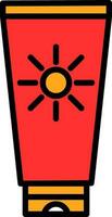 Sun cream Vector Icon Design