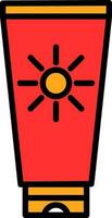 Sun cream Vector Icon Design