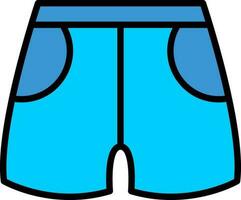 Swim shorts Vector Icon Design